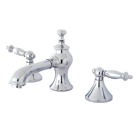 Kingston Brass KC7061TL 8" Widespread Bathroom Faucet, Polished Chrome KC7061TL